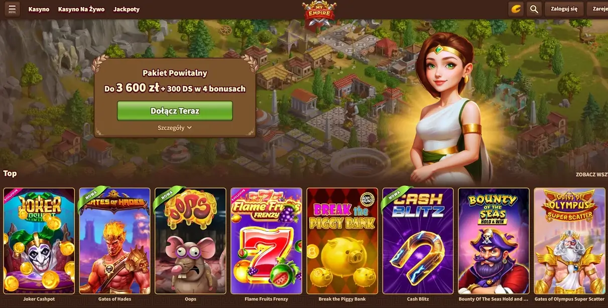 MyEmpire casino - nowe polskie kasyno